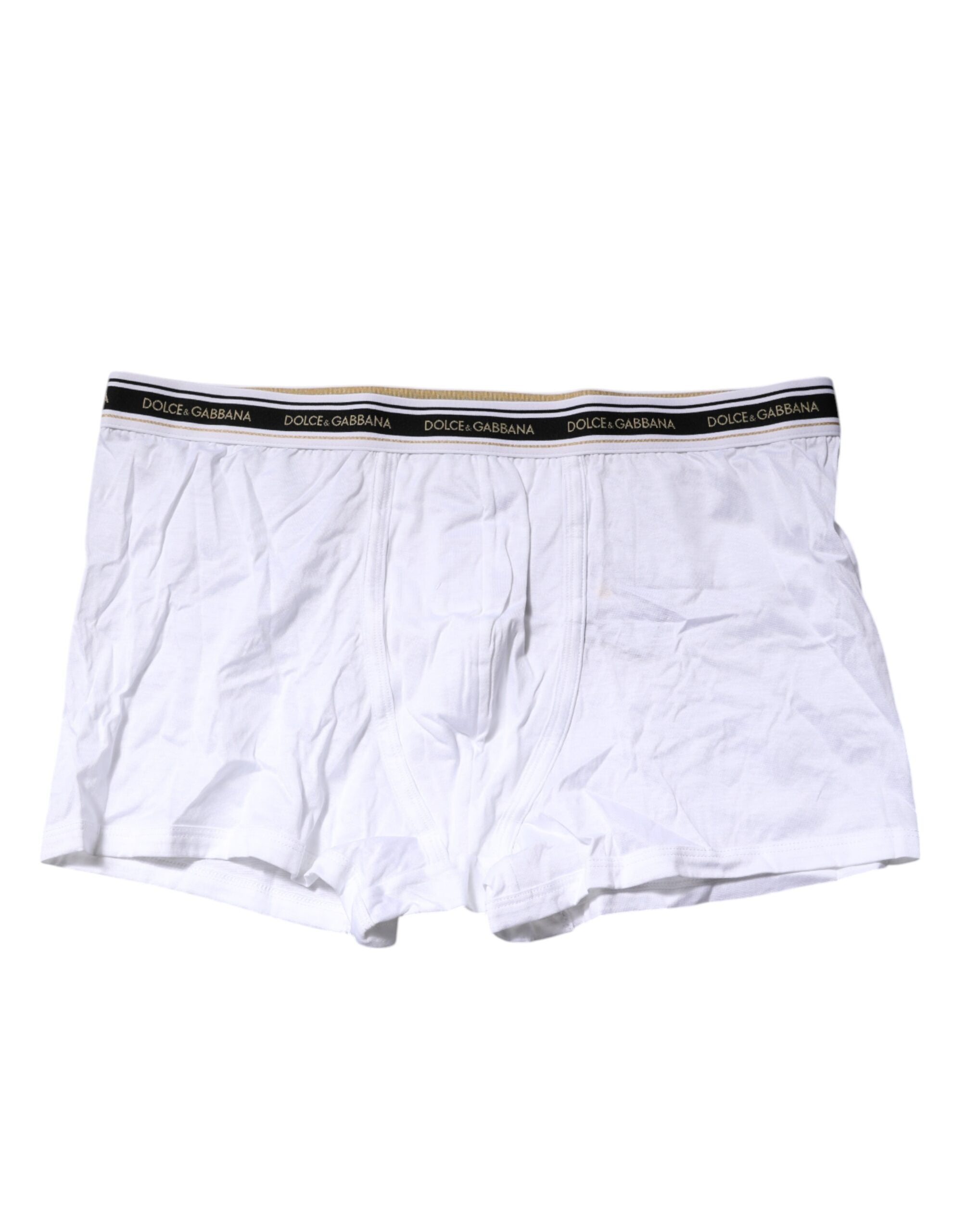 White Cotton Stretch Regular Boxer Underwear - ventzia