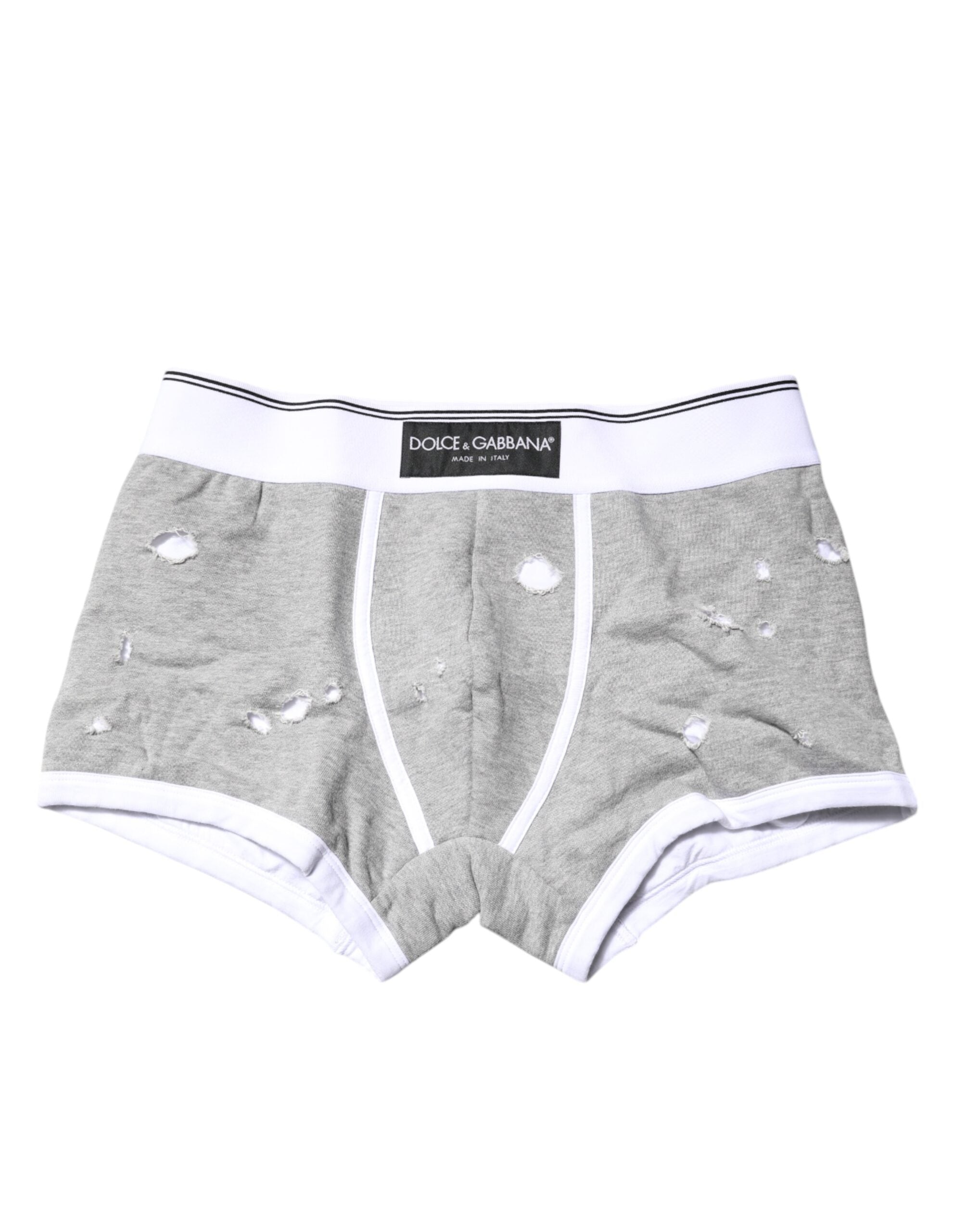 Gray Cotton Stretch Regular Boxer Underwear - ventzia