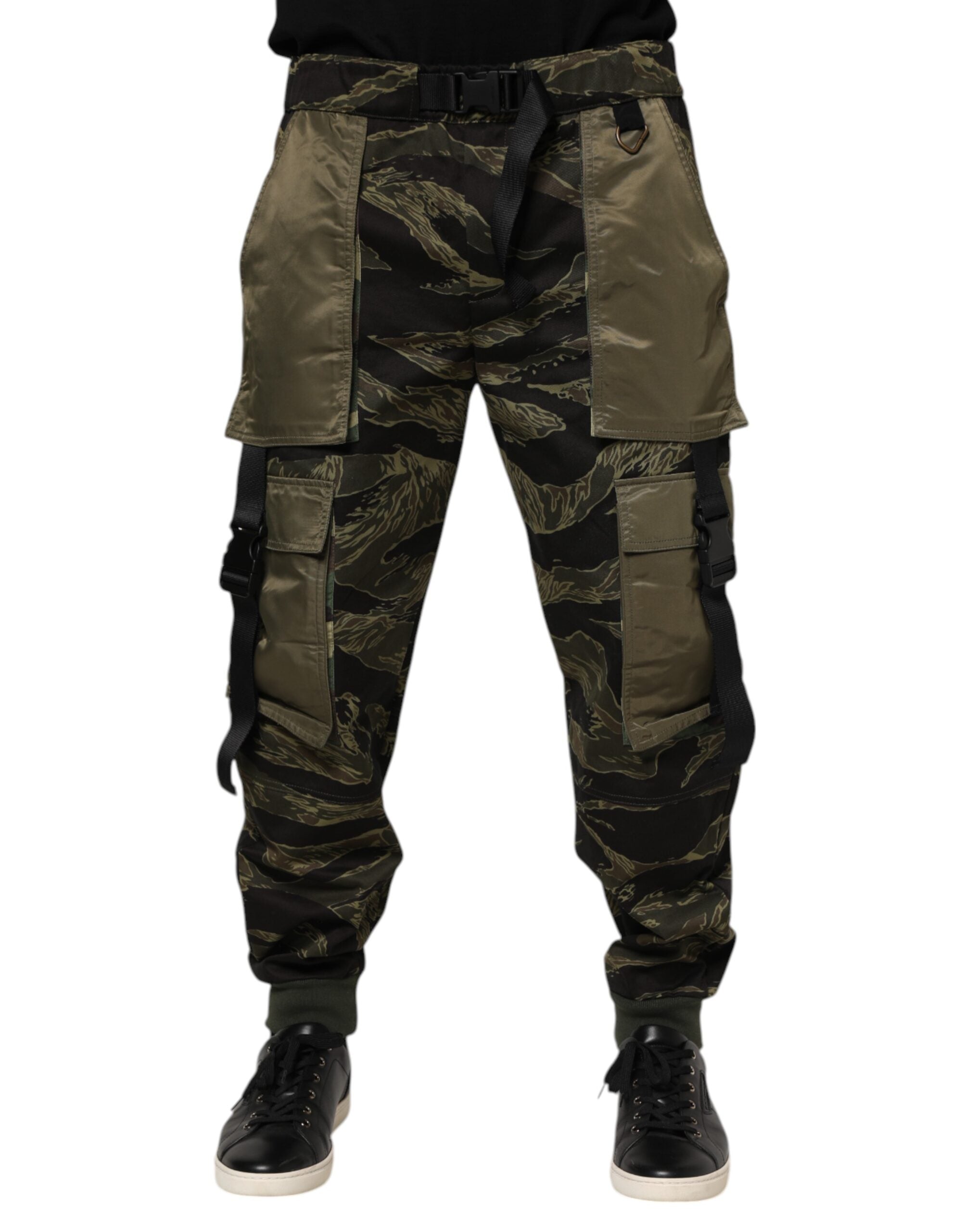 Multicolor Cargo Camouflage Pants - ventzia