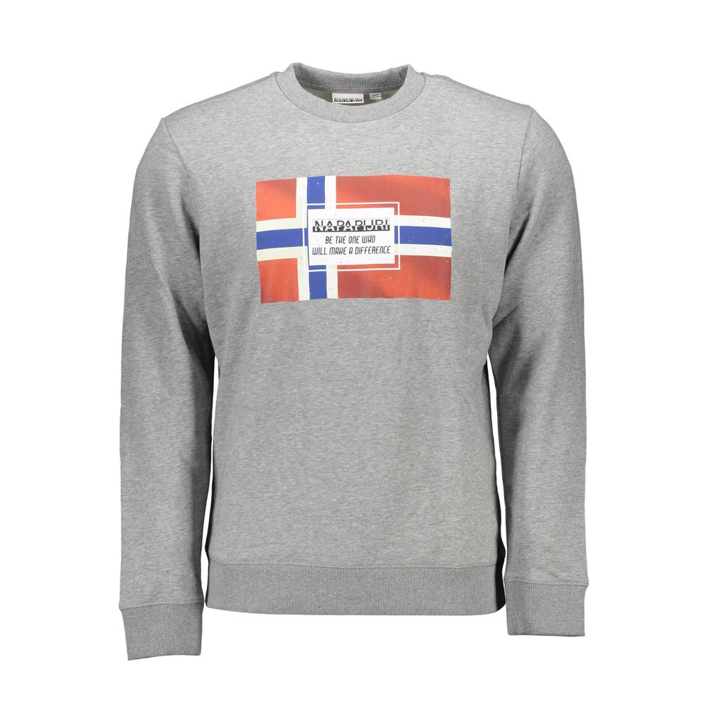 Gray Cotton Sweater - ventzia