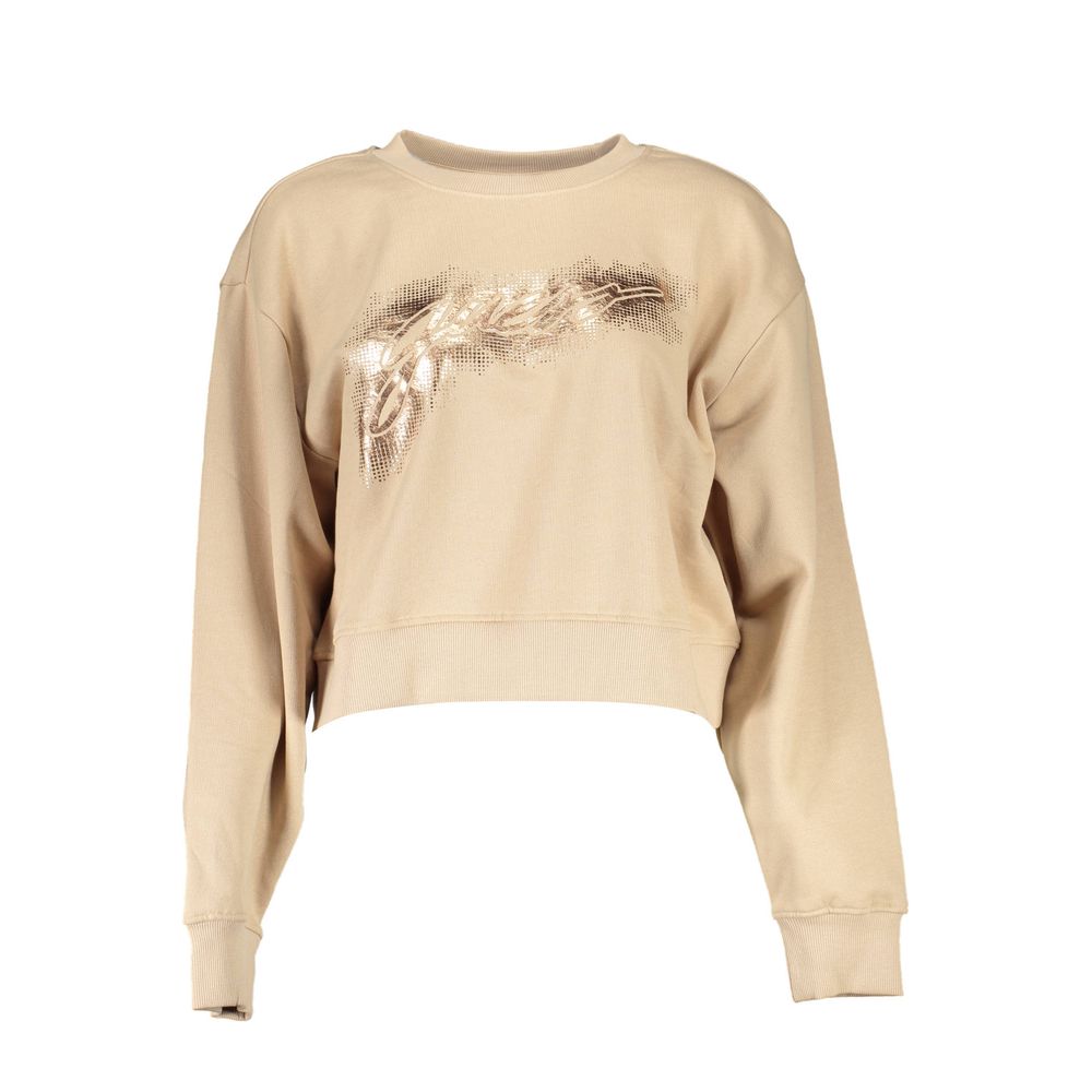 Beige Cotton Sweater - ventzia