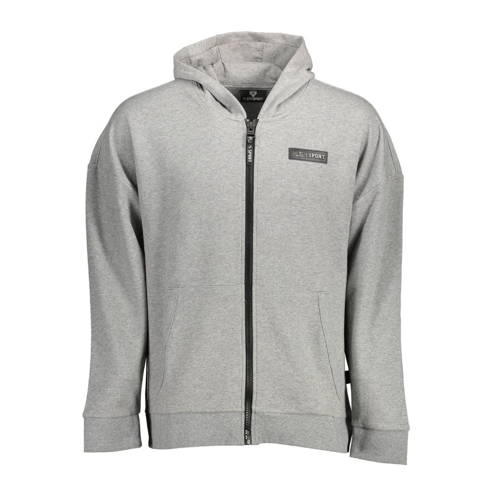 Gray Cotton Men Sweater