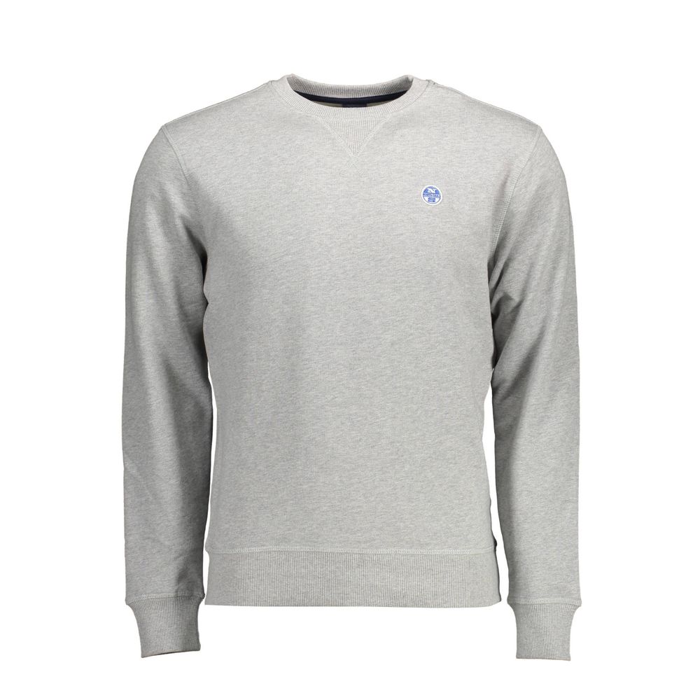 Gray Cotton Men Sweater