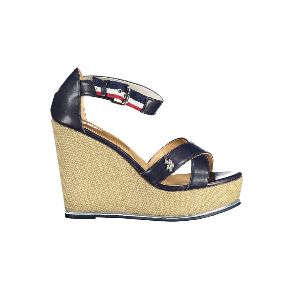 Blue Cotton Sandal - ventzia