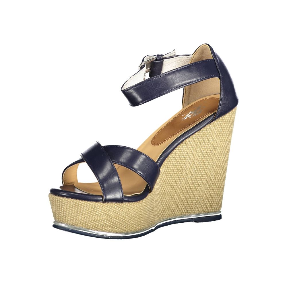 Blue Cotton Sandal - ventzia