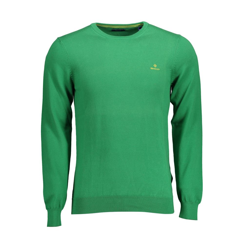 Green Cotton Sweater - ventzia