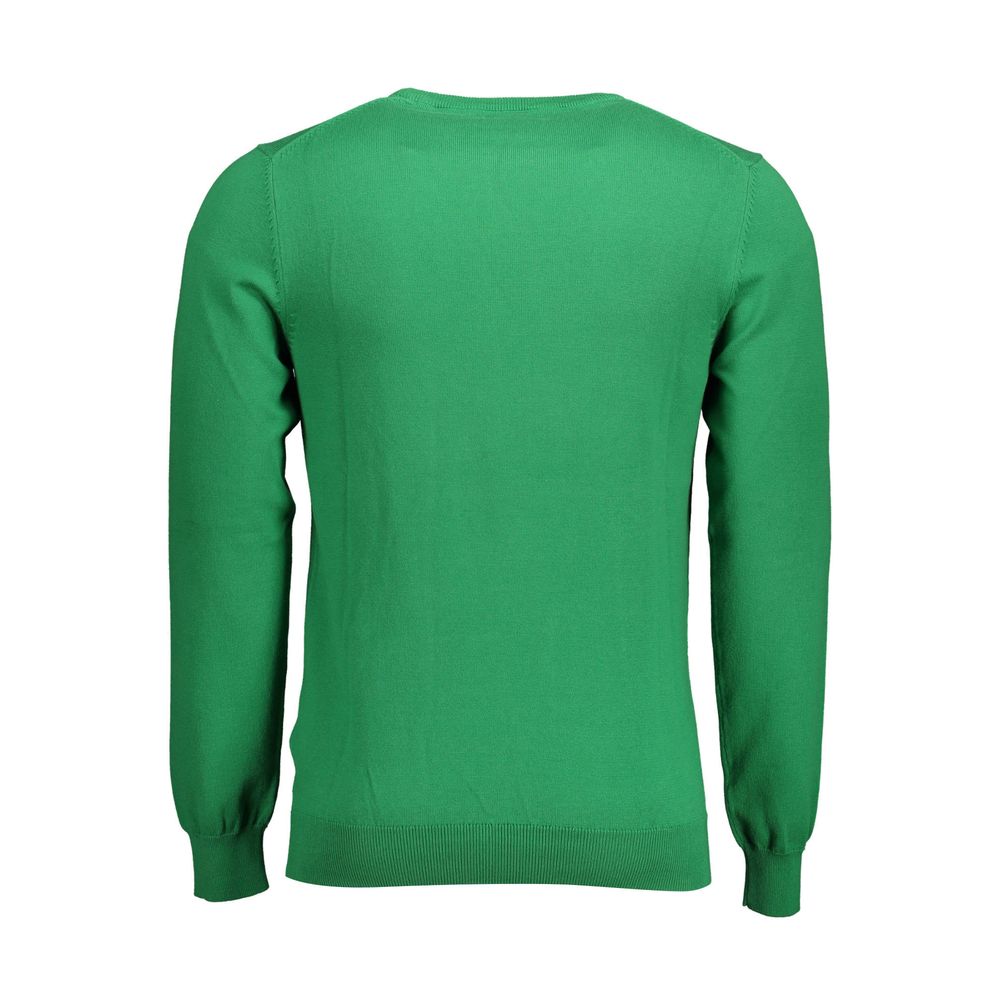 Green Cotton Sweater - ventzia