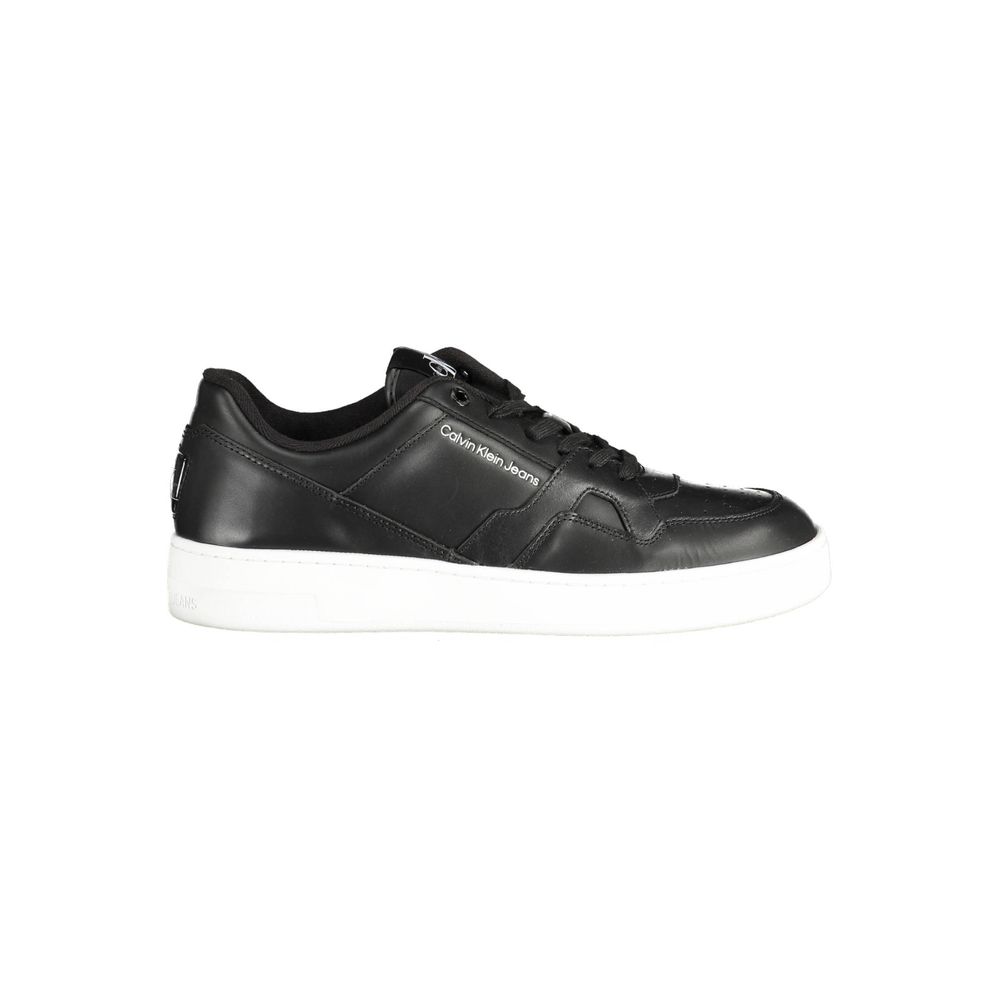 Black Polyester Sneaker - ventzia