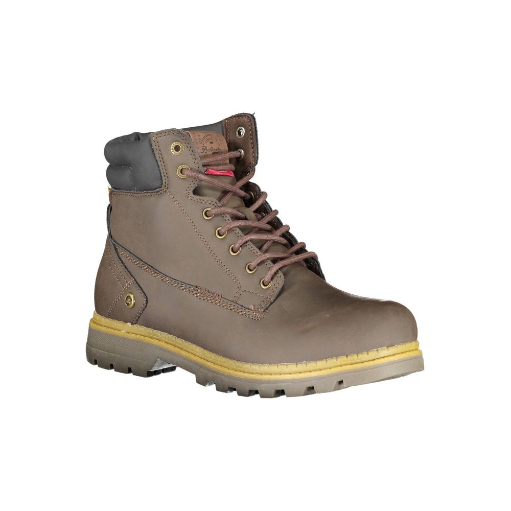 Brown Polyester Boot - ventzia
