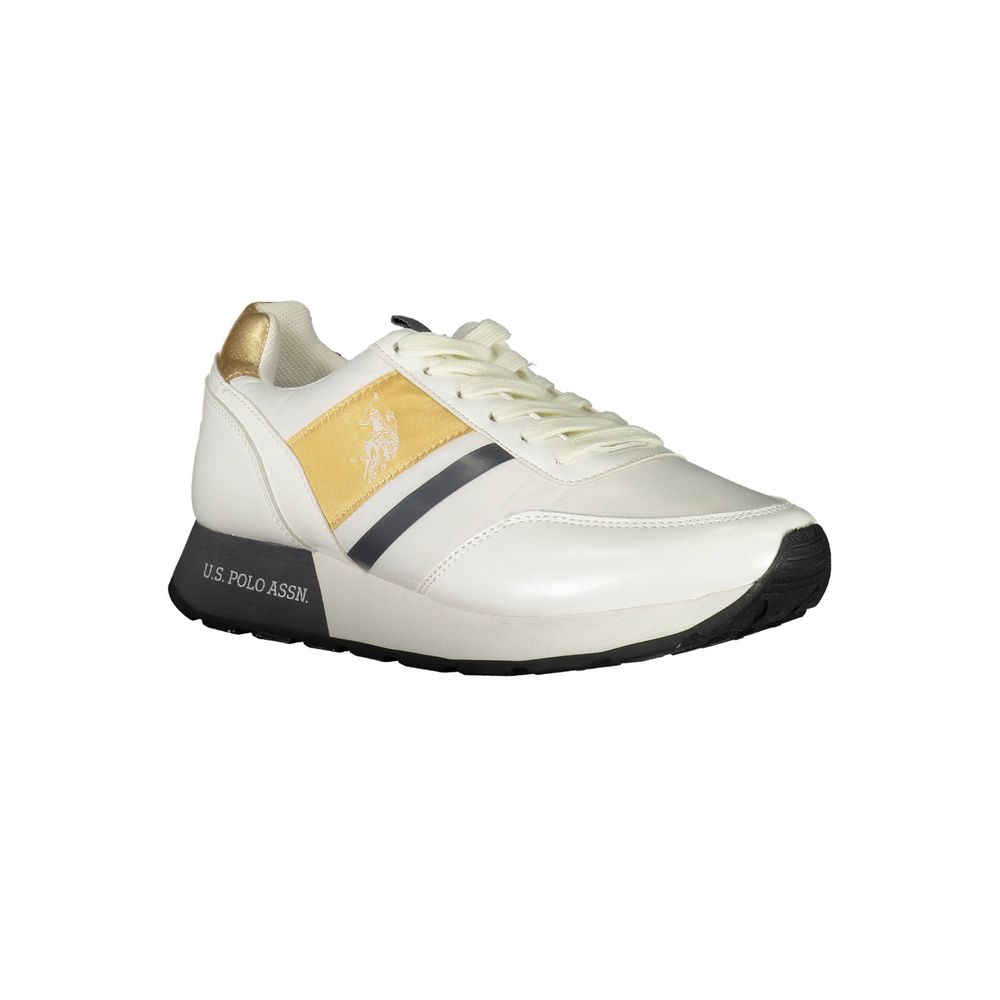 White Polyester Sneaker - ventzia