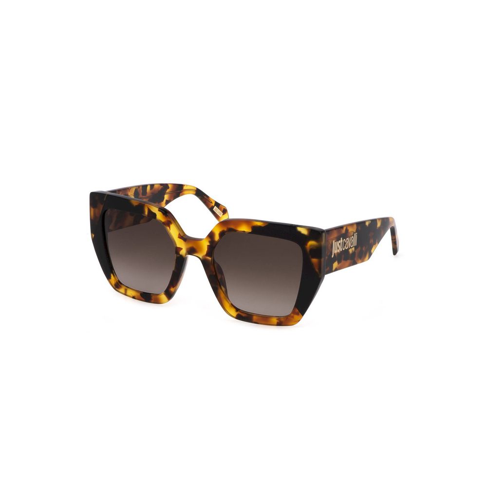Brown Plastic Women Sunglass - ventzia