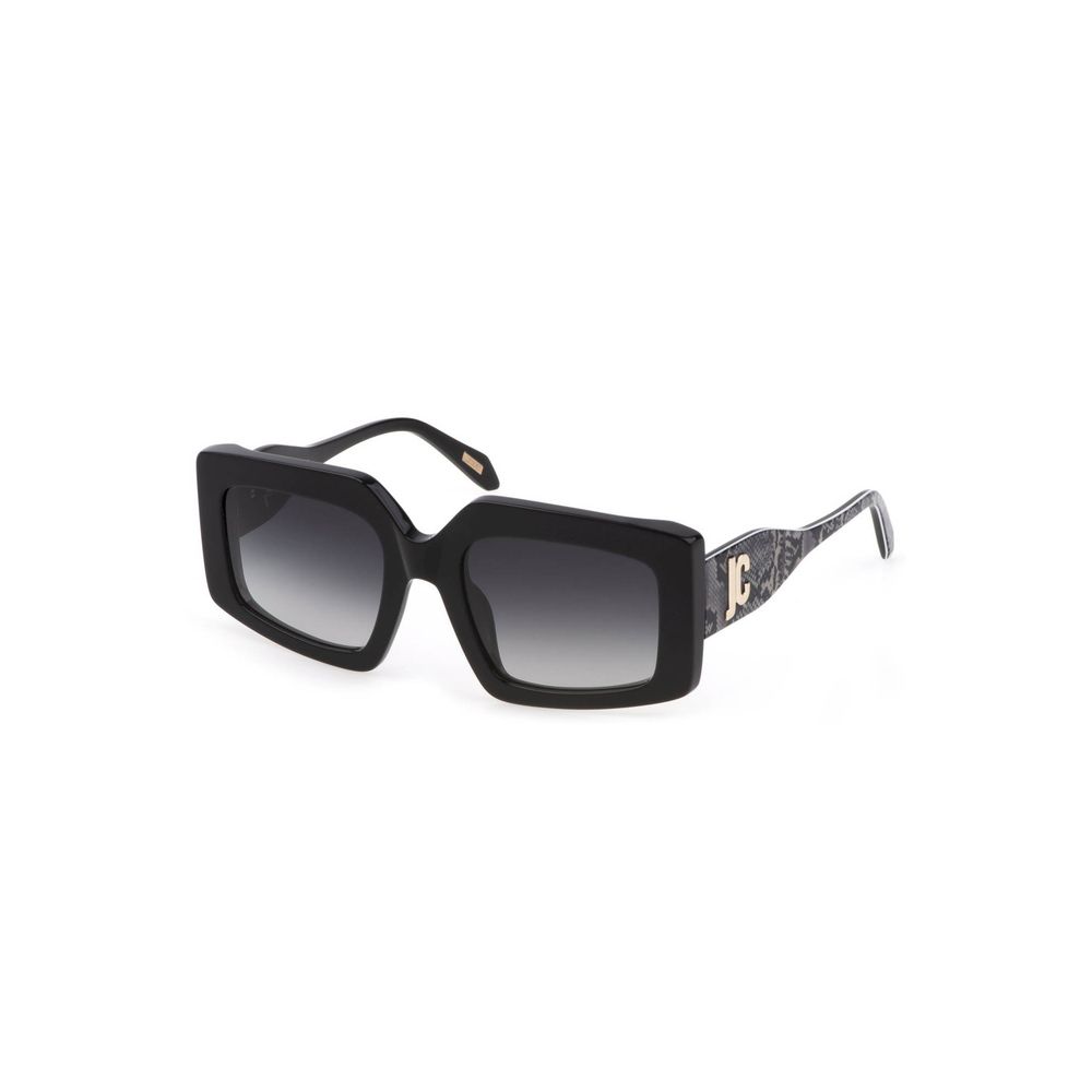 Black Plastic Women Sunglass - ventzia