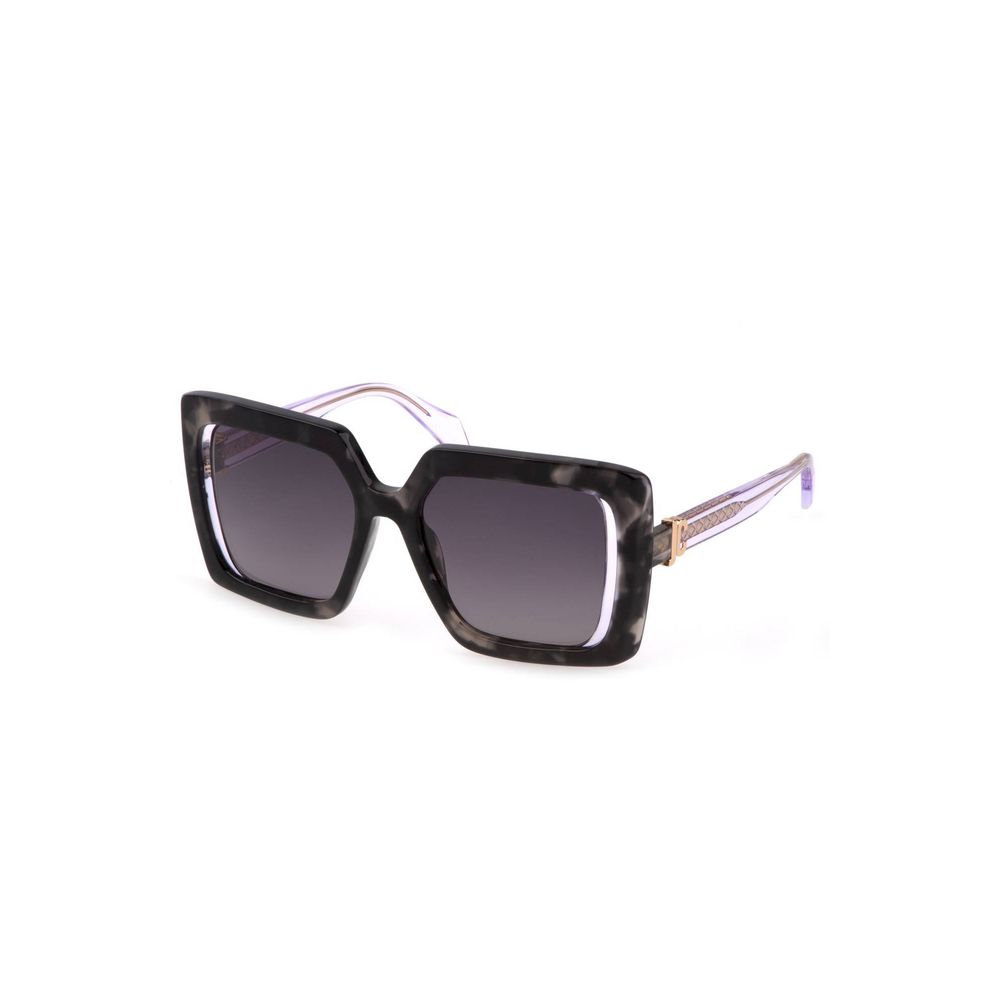 Black Plastic Women Sunglass - ventzia