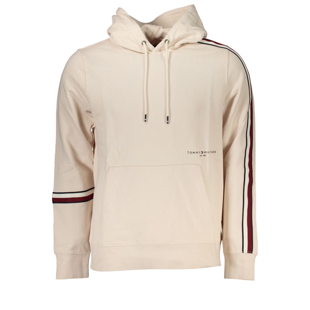 Beige Cotton Men Sweater