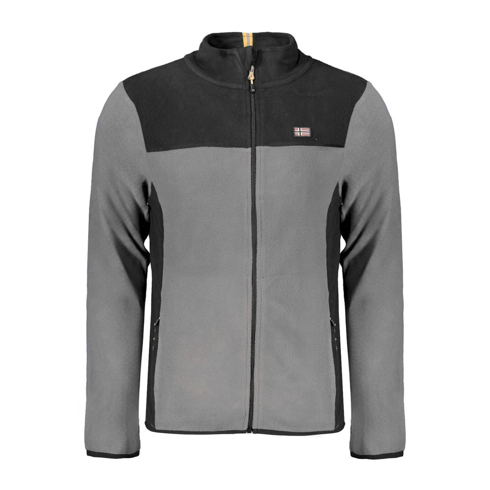 Gray Polyester Sweater - ventzia