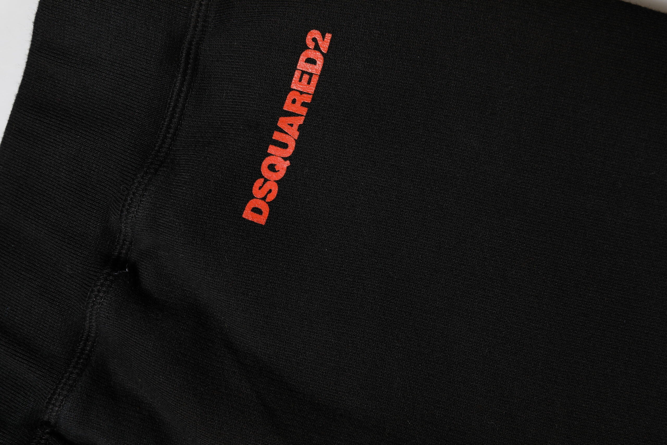 Black Red Cotton Straight Fit Jogger Pants - ventzia
