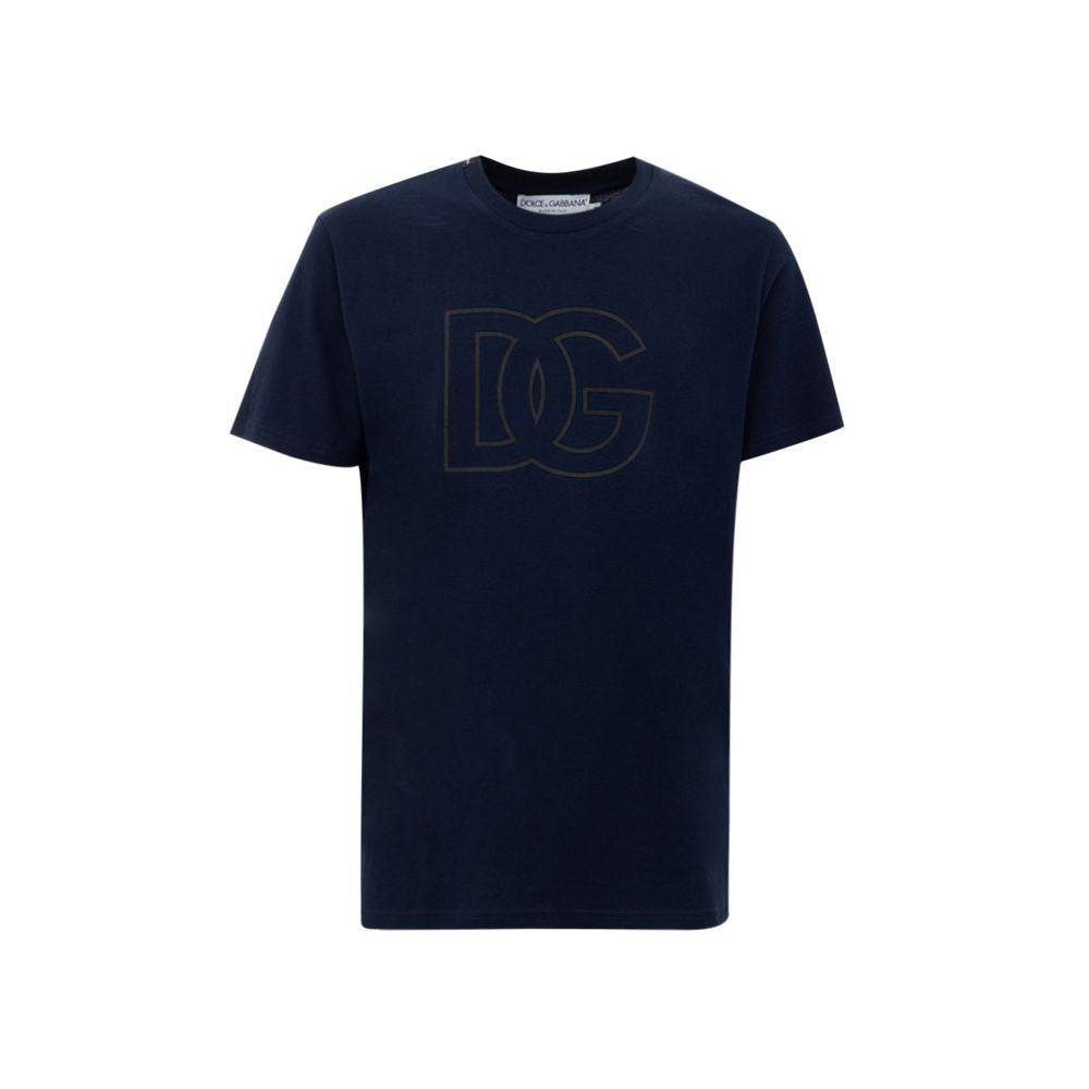 Blue Cotton T-Shirt - ventzia