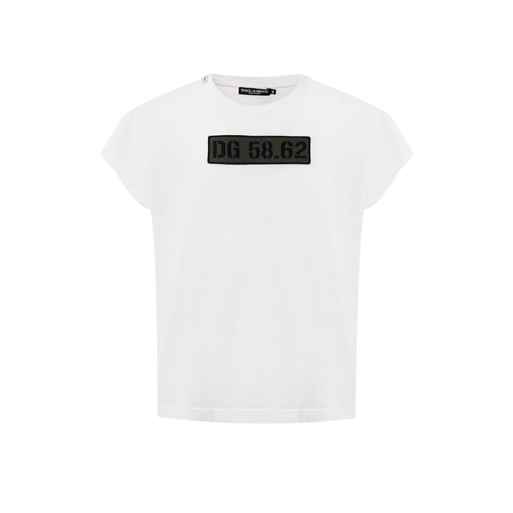 White Cotton T-Shirt - ventzia