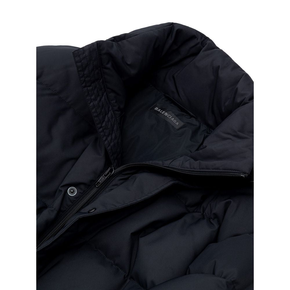 Black Polyamide Jackets & Coat - ventzia