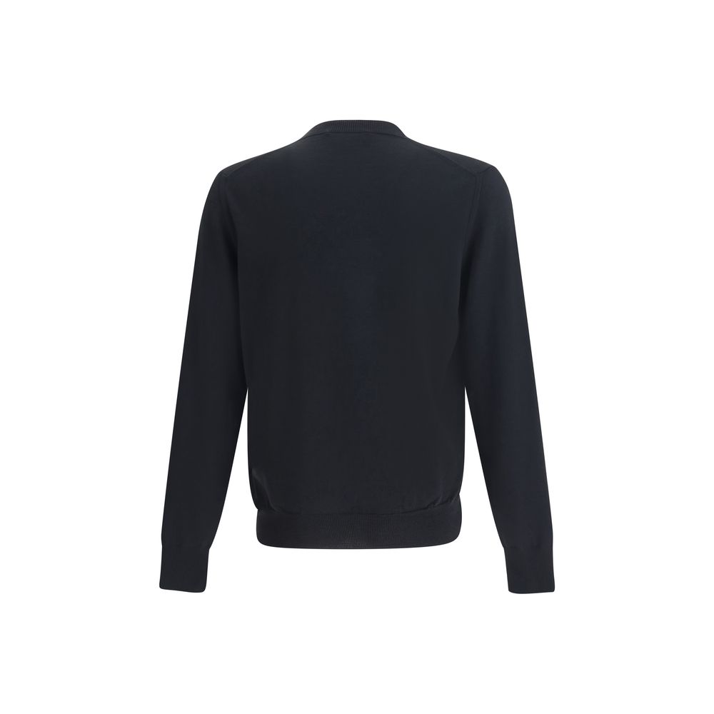 Black Wool Sweatshirt - ventzia