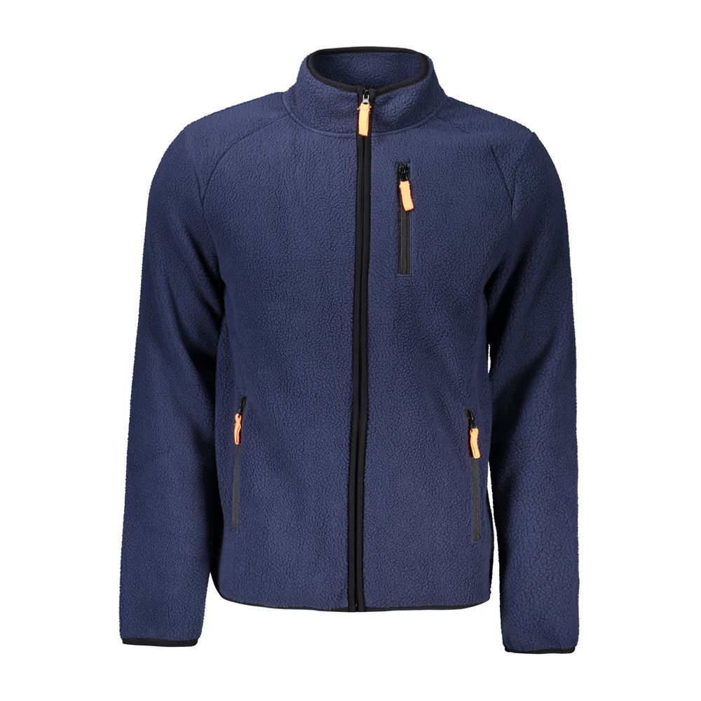 Blue Polyester Sweater - ventzia