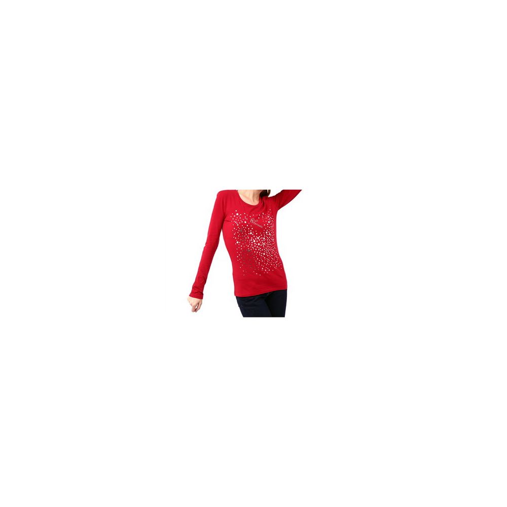 Red Cotton Women T-Shirt - ventzia