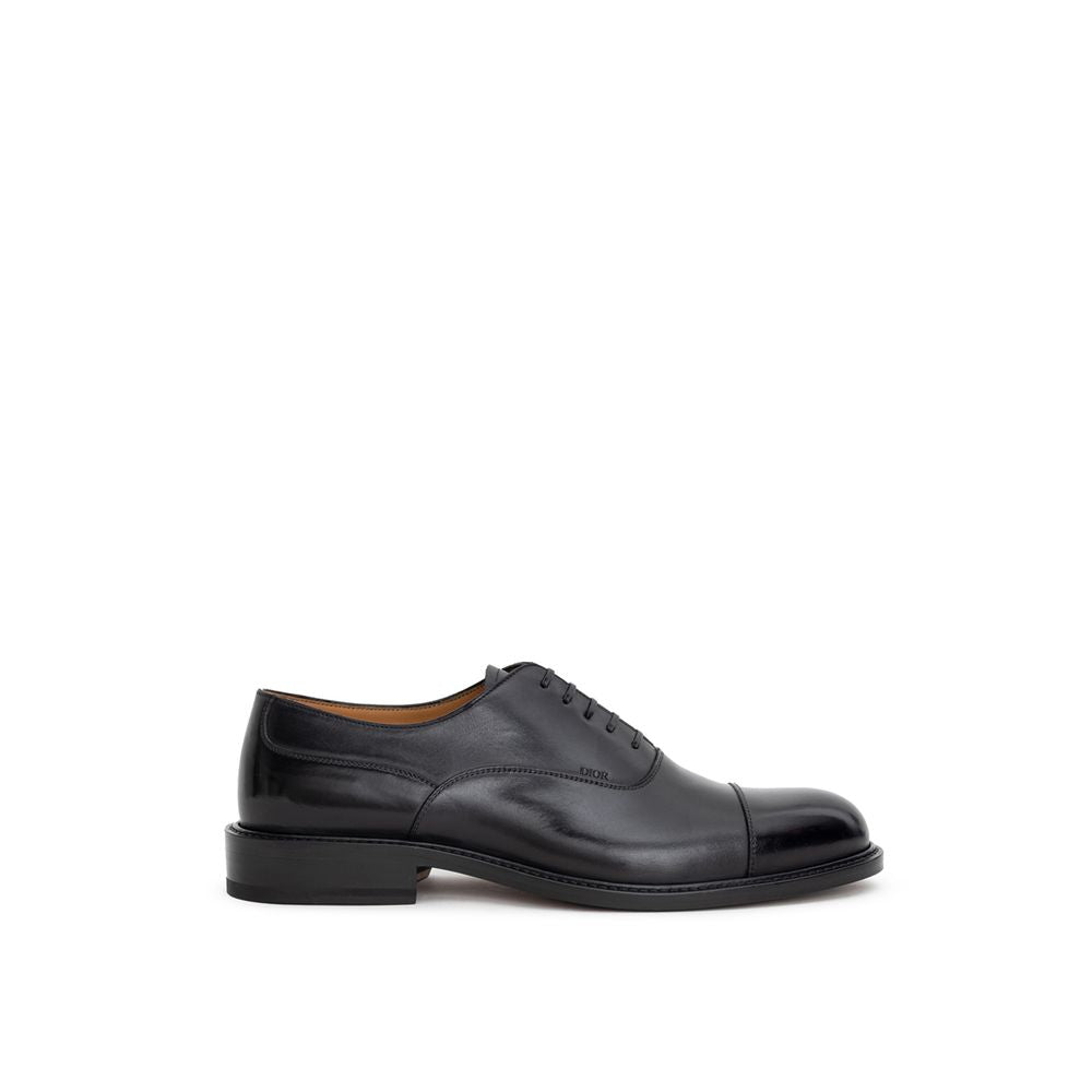 Black Leather Oxfords And Derby - ventzia