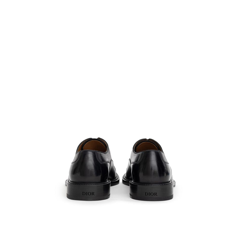 Black Leather Oxfords And Derby - ventzia