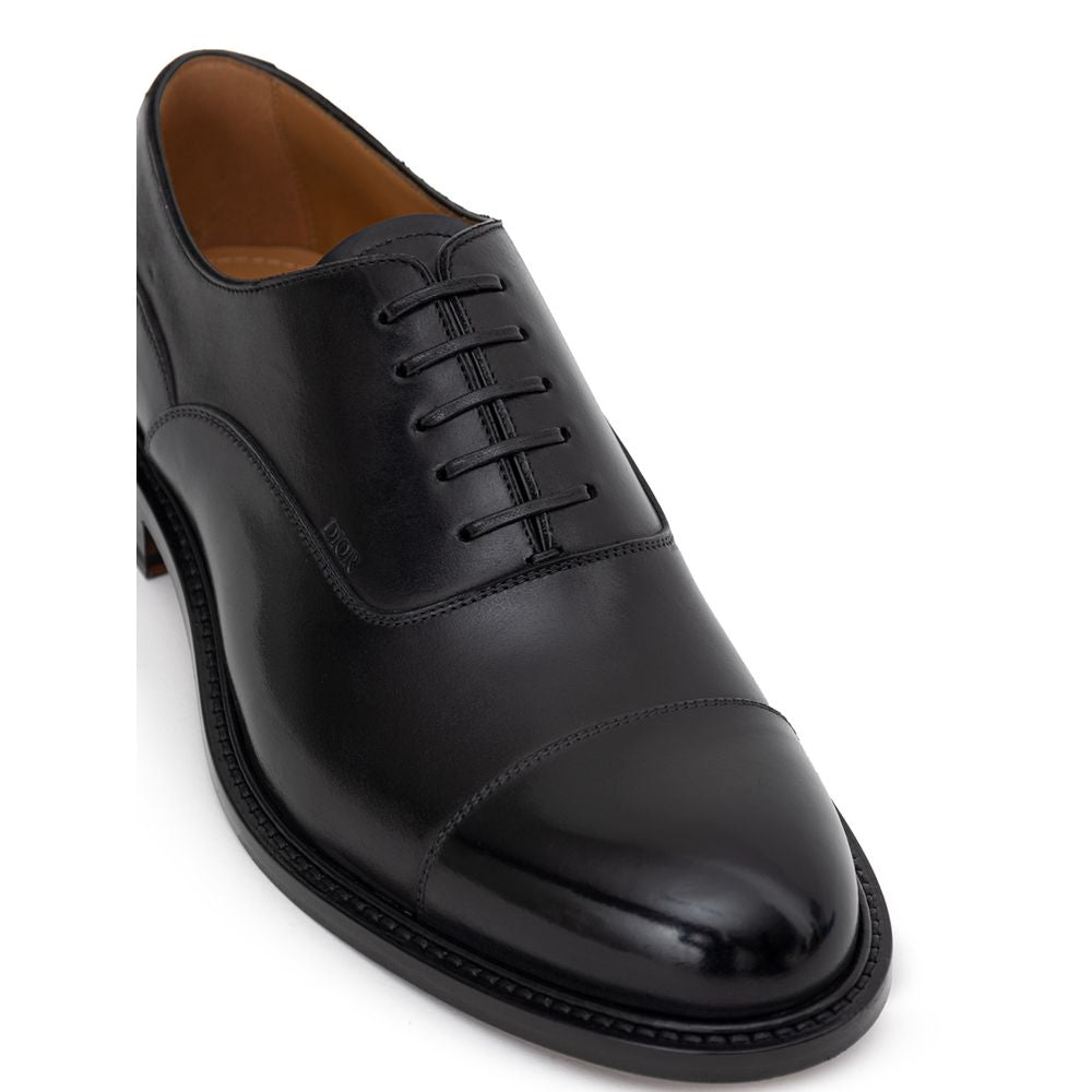Black Leather Oxfords And Derby - ventzia