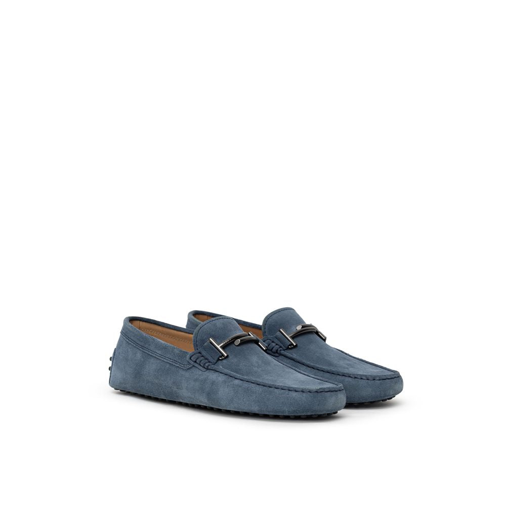 Blue Suede Leather Moccassin - ventzia