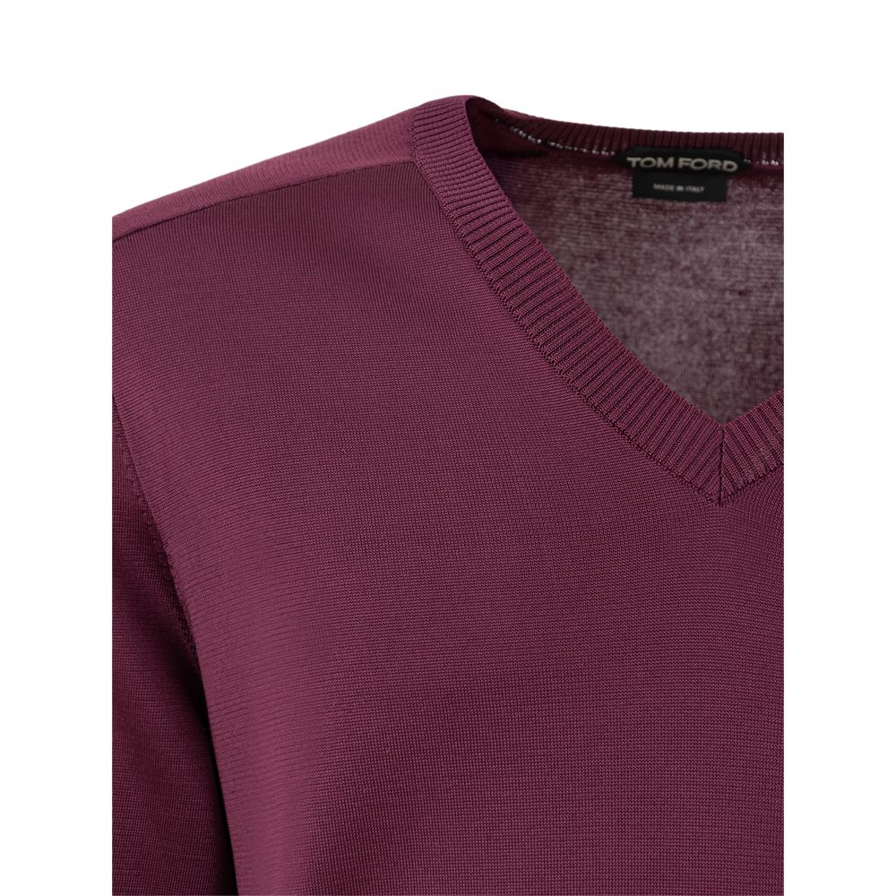 Purple Silk Sweater - ventzia