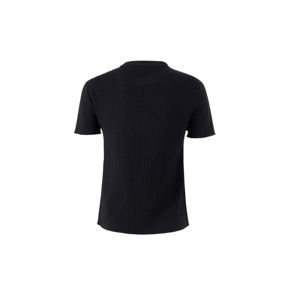 Black Silk T-Shirt - ventzia