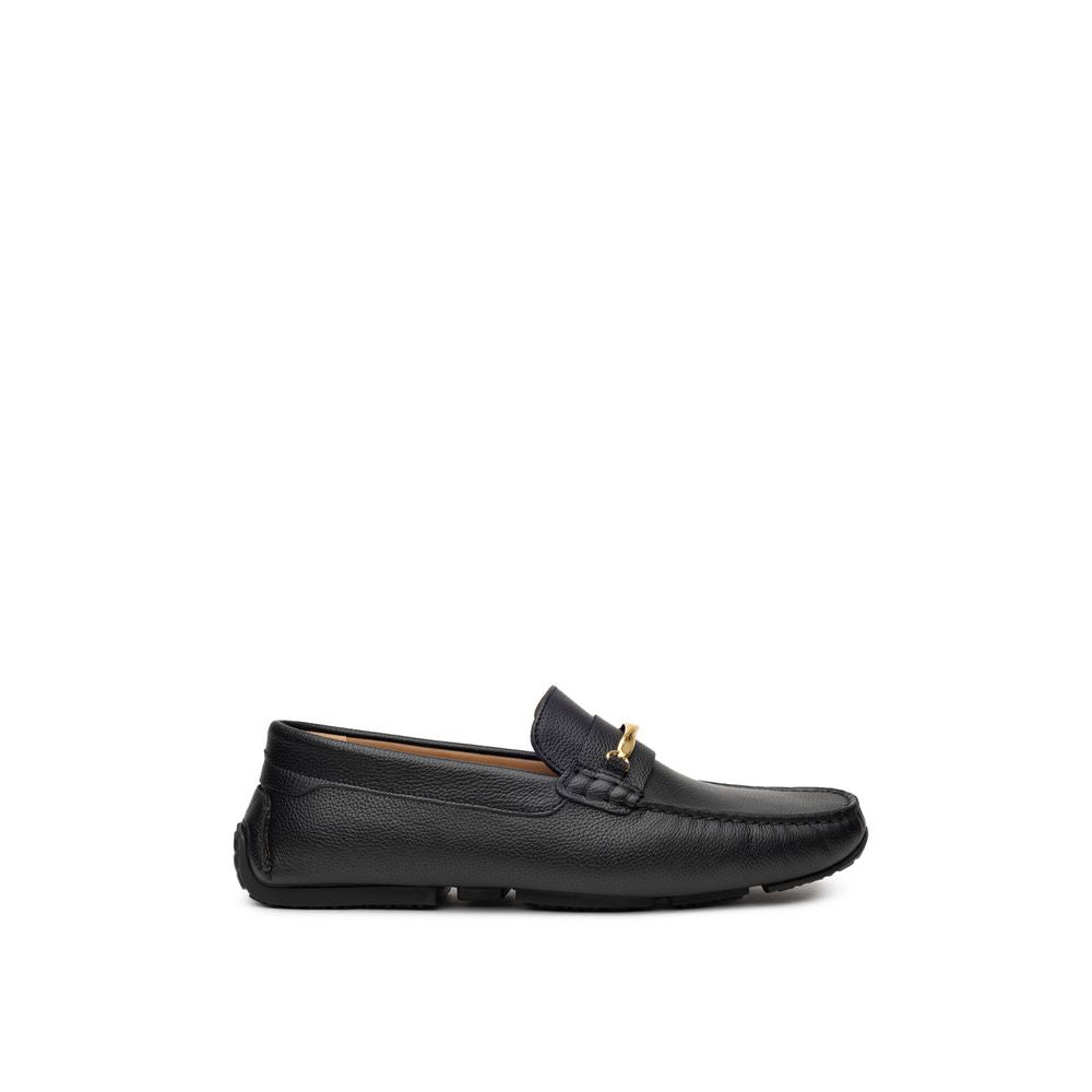 Black Leather Moccassin - ventzia