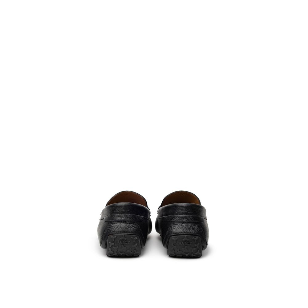 Black Leather Moccassin - ventzia