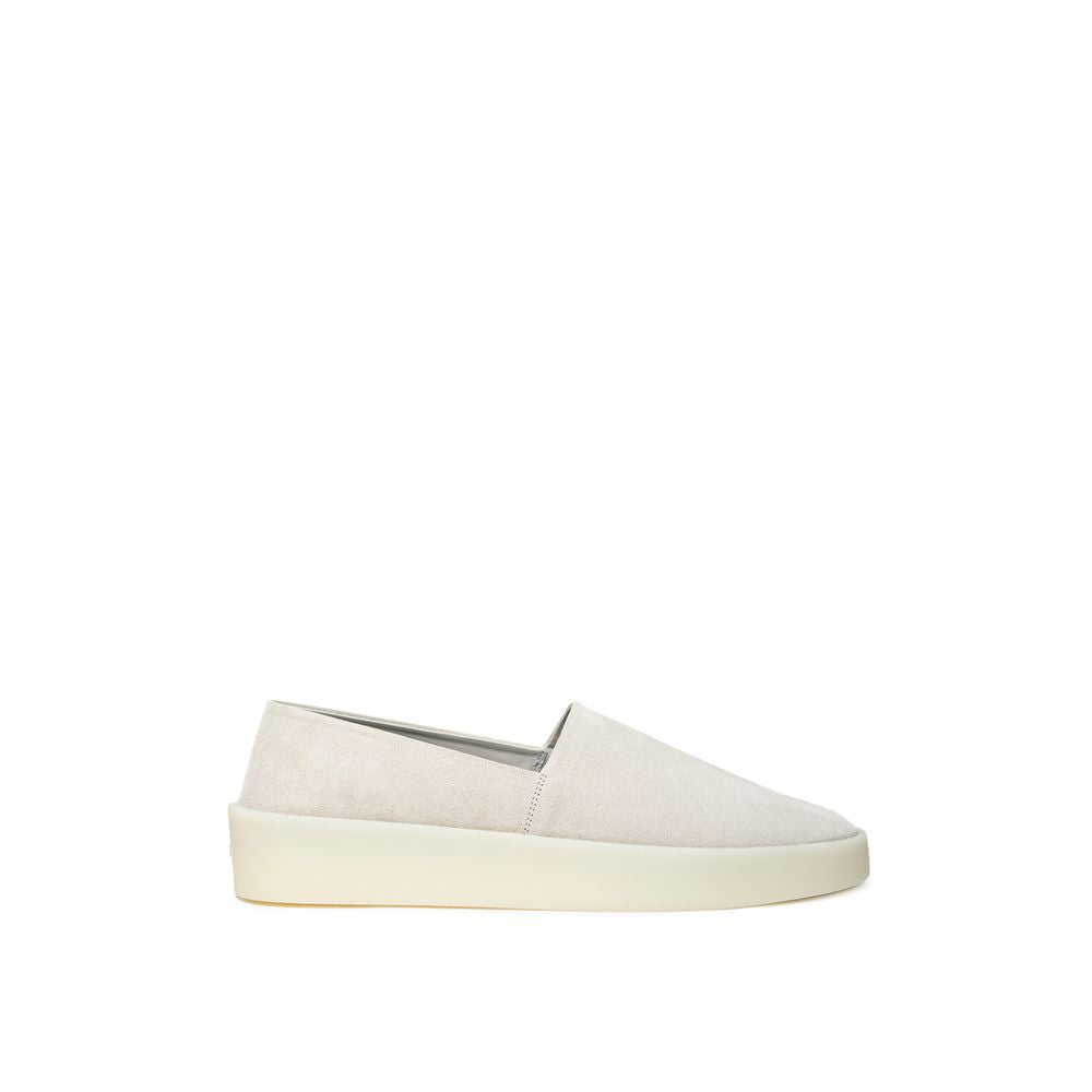 Gray Leather Moccassin - ventzia