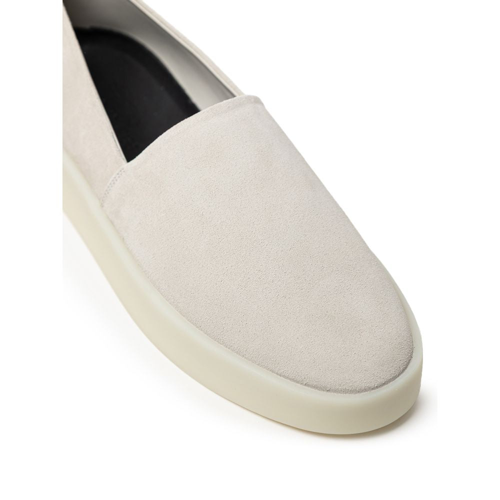 Gray Leather Moccassin - ventzia