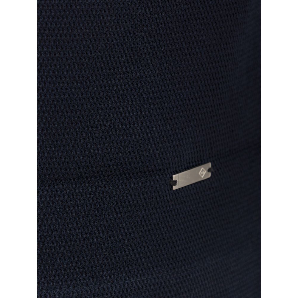 Blue Cotton T-Shirt - ventzia