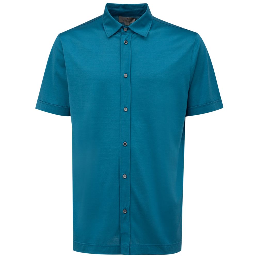 Blue Cotton Shirt - ventzia