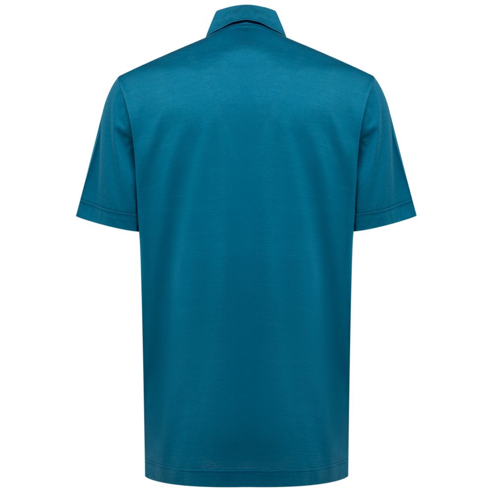 Blue Cotton Shirt - ventzia