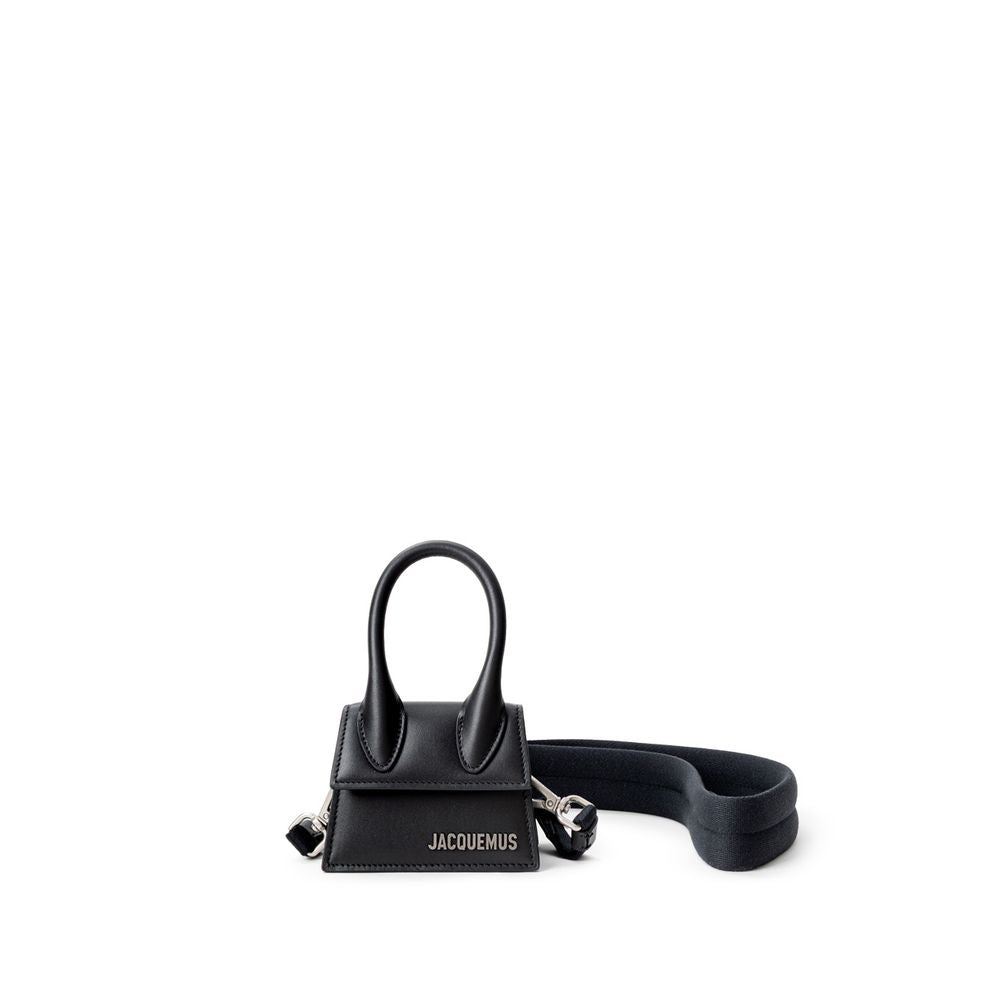 Black Leather Handbag - ventzia