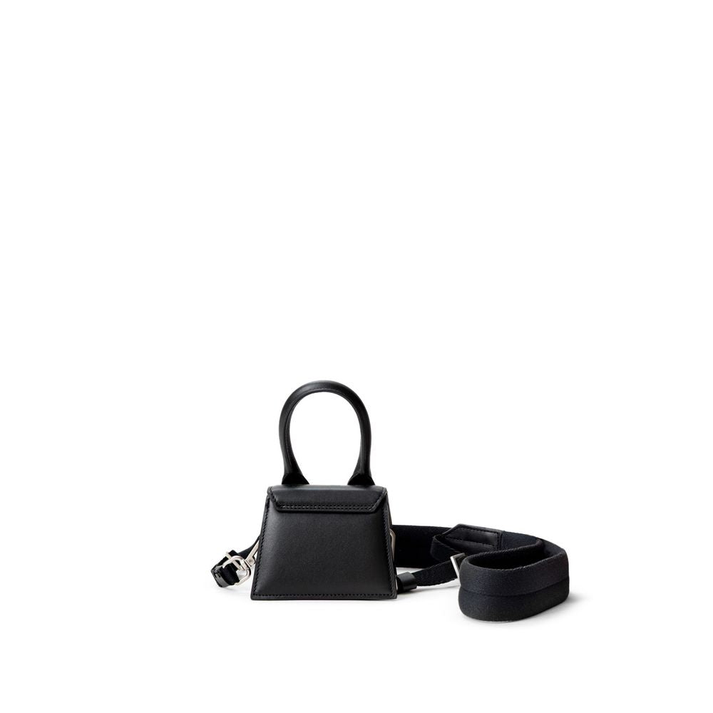 Black Leather Handbag - ventzia