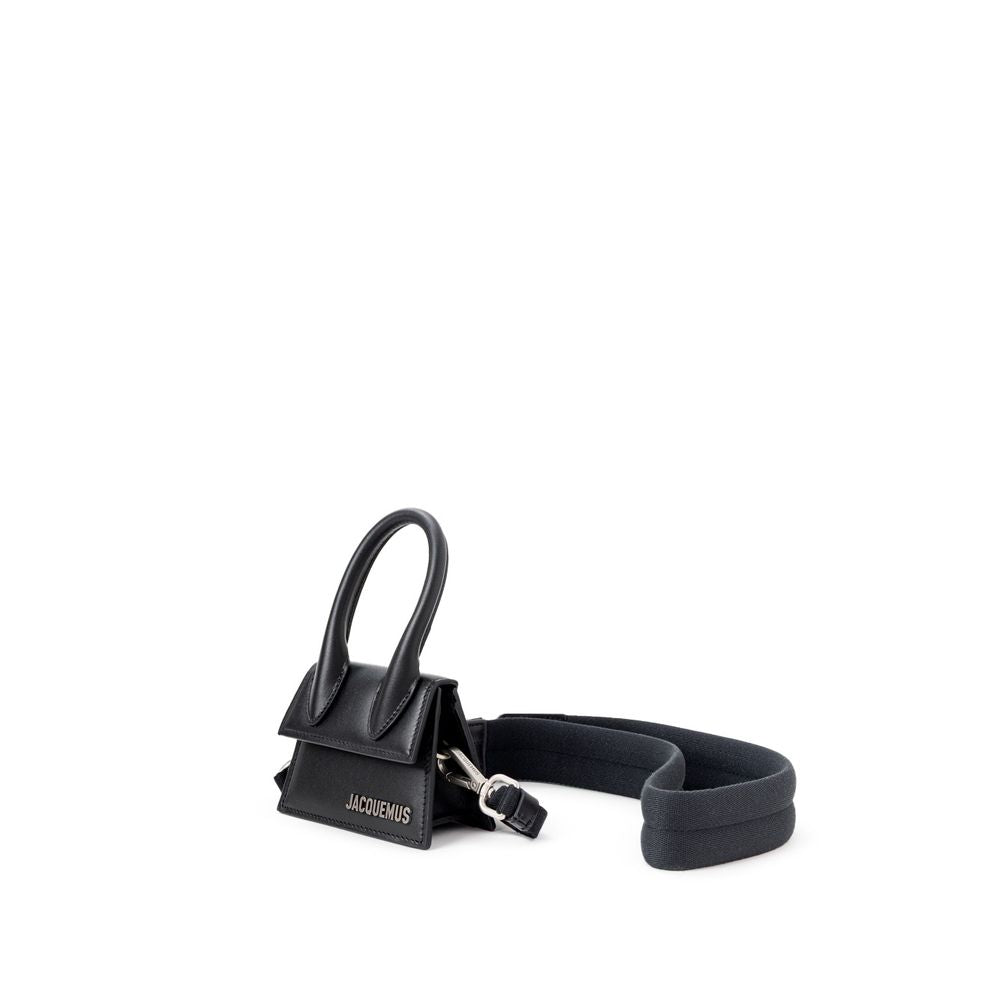 Black Leather Handbag - ventzia