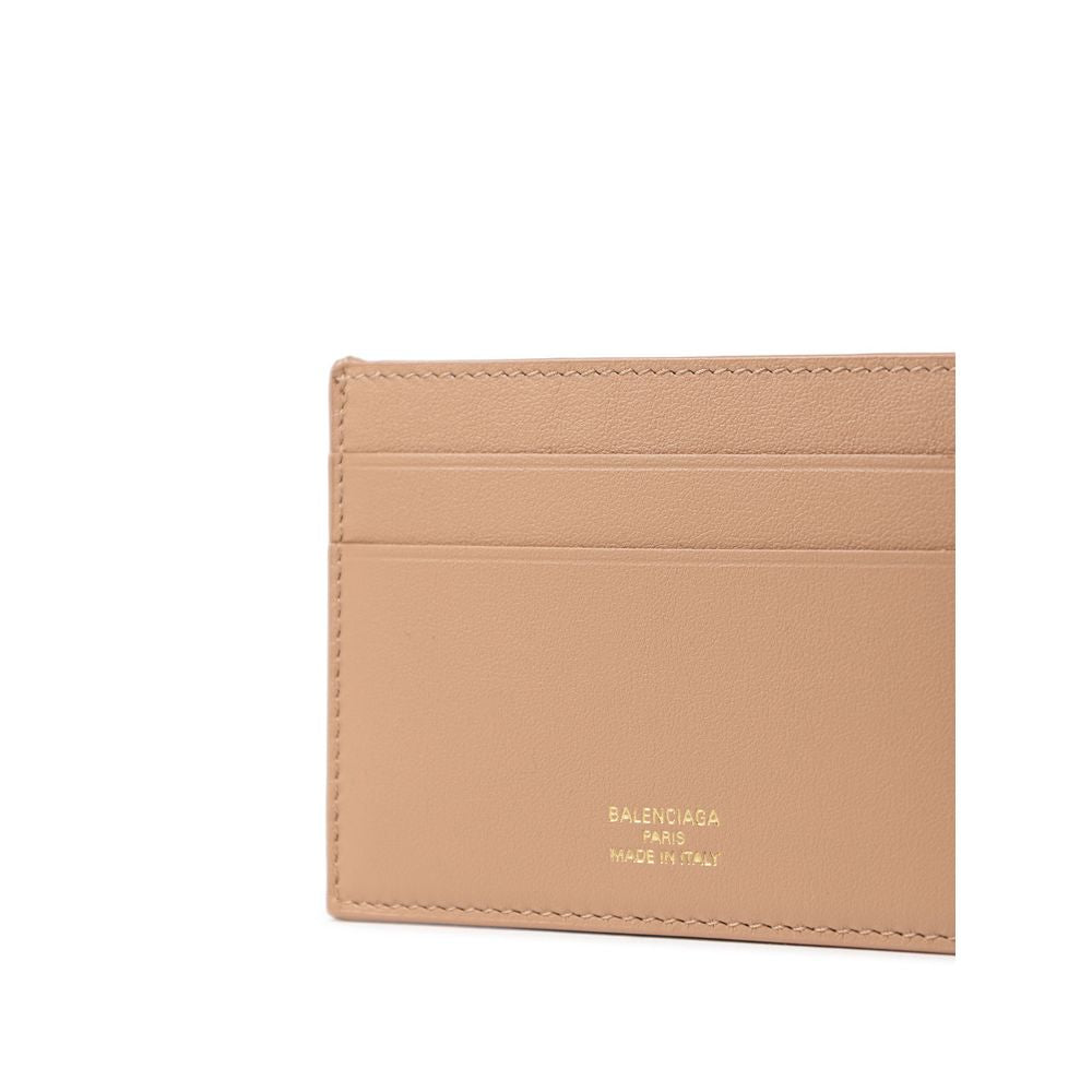 Beige Leather Cardholder - ventzia