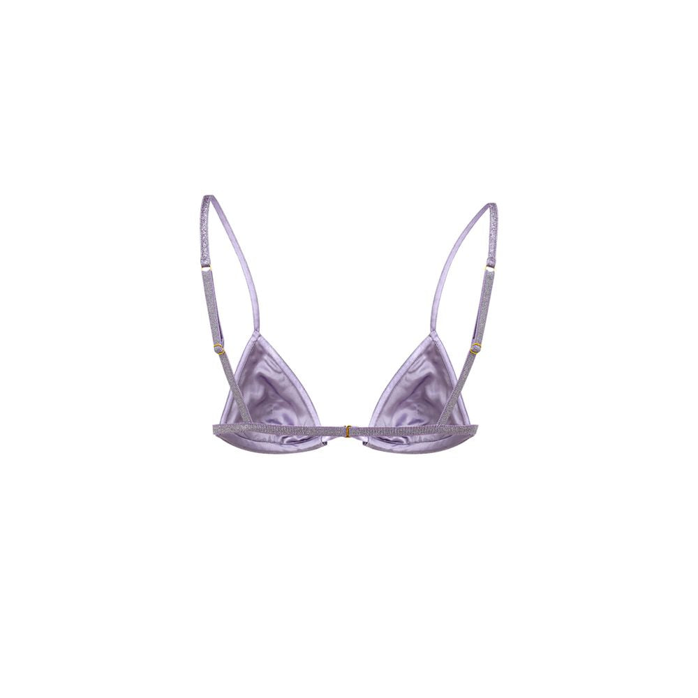 Purple Polyamide Bra - ventzia
