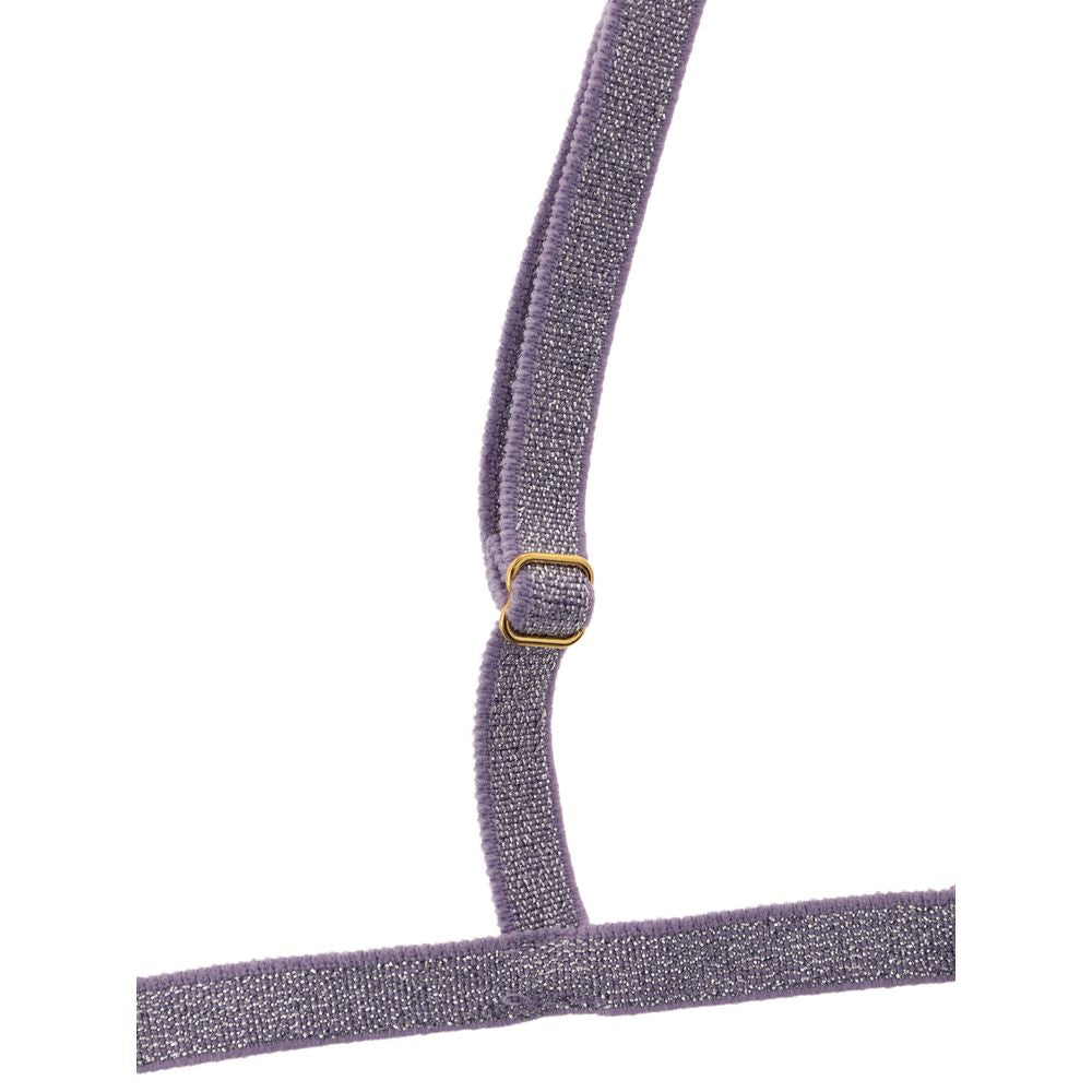 Purple Polyamide Bra - ventzia