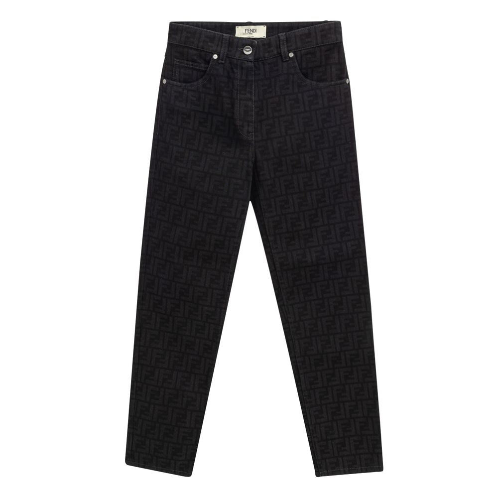 Black Cotton Jeans Denim - ventzia