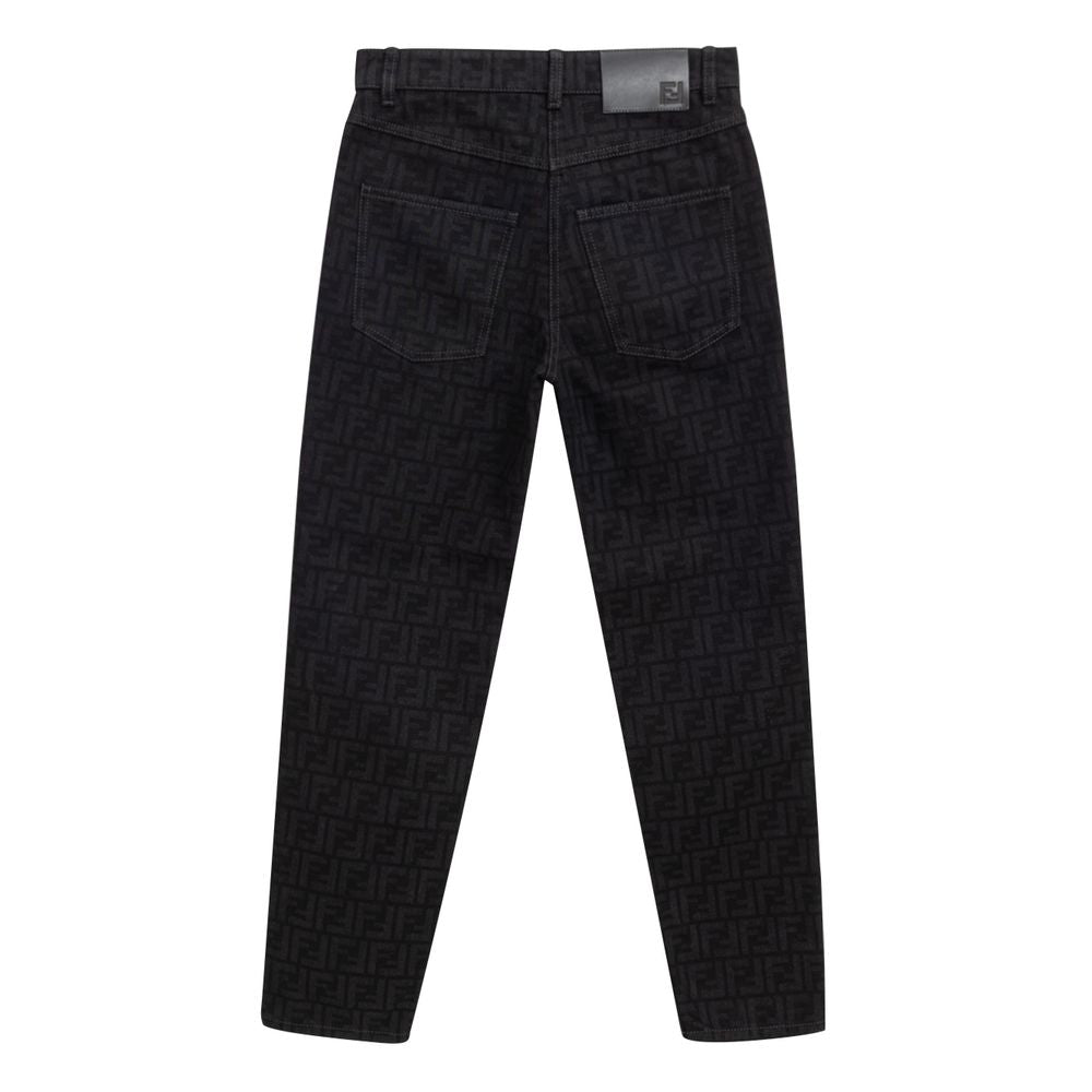 Black Cotton Jeans Denim - ventzia