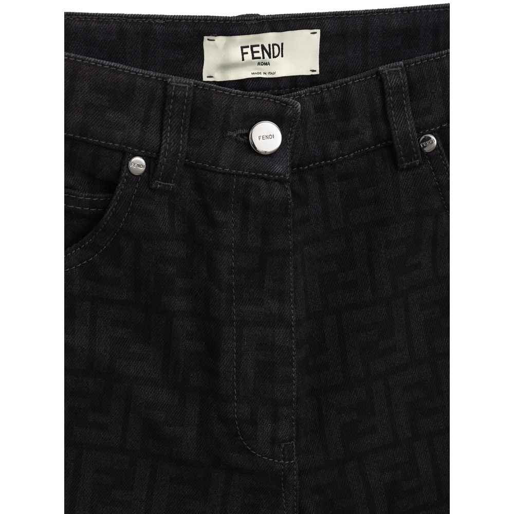 Black Cotton Jeans Denim - ventzia