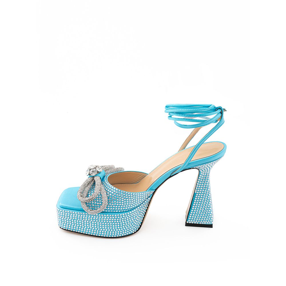 Blue Leather Platform - ventzia