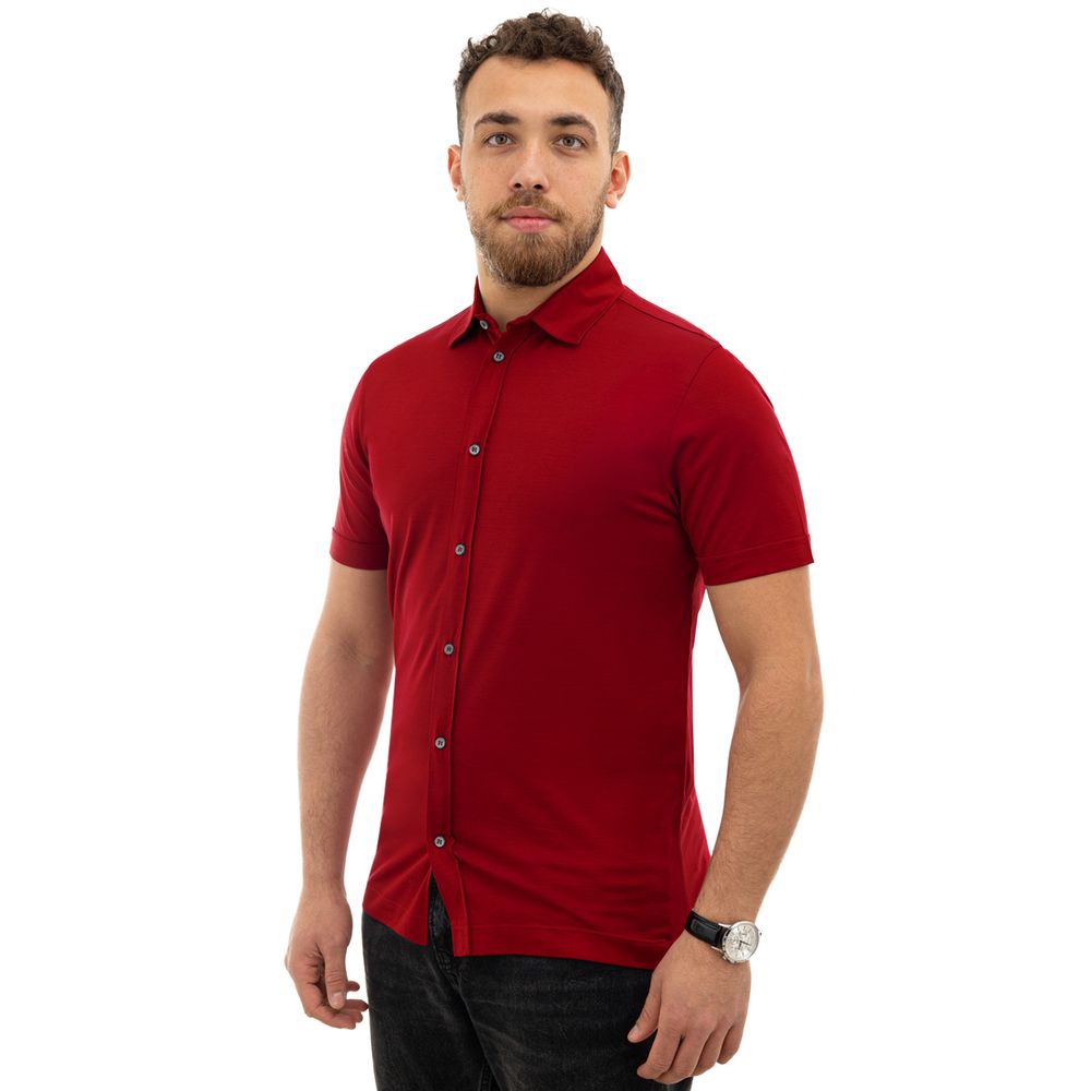 Red Cotton Shirt - ventzia